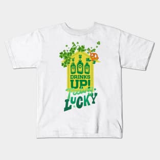 Drinks up St Patrick Kids T-Shirt